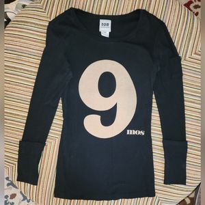 NOM Naissance On Melrose Meternity Long Sleeve Shirt Size Medium M